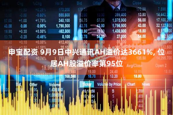 申宝配资 9月9日中兴通讯AH溢价达3661%, 位居AH股溢价率第95位